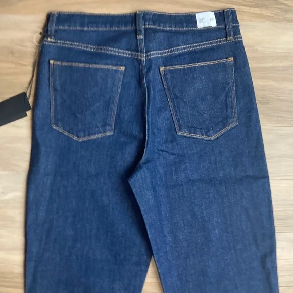 Hudson jean high rise Zoeey deep cuff straight crop jean casual blue Jean 27 - Picture 14 of 16